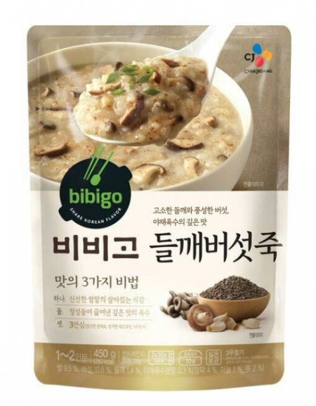 Perilla mushroom porridge